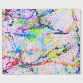 色の爆発 ラッピングペーパー (フラット)