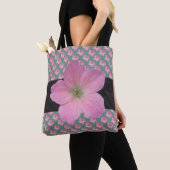 色の甘い植物の花のピンク トートバッグ (クローズアップ)