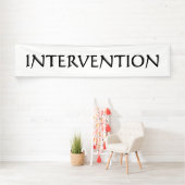 色の白及び単語だけ + あなたのアイディア 横断幕 (インサイチュ)