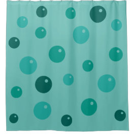 色の石鹸のTurquiseの写実的な泡 シャワーカーテン