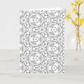 色の私キューブのグリーティングカード カード (黄色い花)