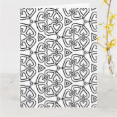 色の私バタフライハートグリーティングカード カード (黄色い花)