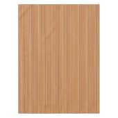 色の秋カボチャスパイスのストライプ テーブルクロス (正面)