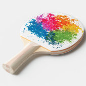 色の粉の虹 卓球ラケット (正面アングル)