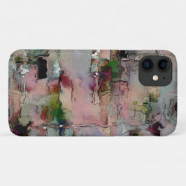 色の粗野な石がサケを主に灰色にする iPhone 11 ケース