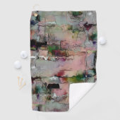 色の素朴な石は、サーモンを灰色に支配 ゴルフタオル (インサイチュ)