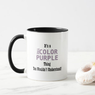 色の紫色のマグ マグカップ