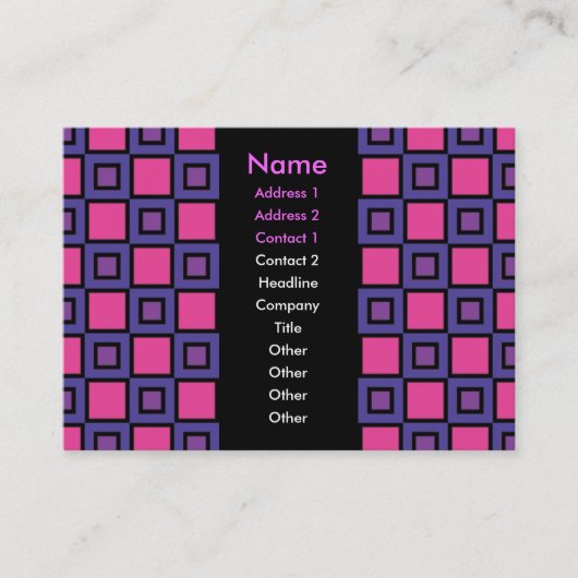 色の紫色の名刺 名刺 (正面)