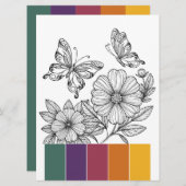 色の組み合わせカードアートセラピー 招待状 (正面/裏面)