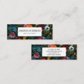 色の組み合わせ花 スキニー名刺 (正面/裏面)