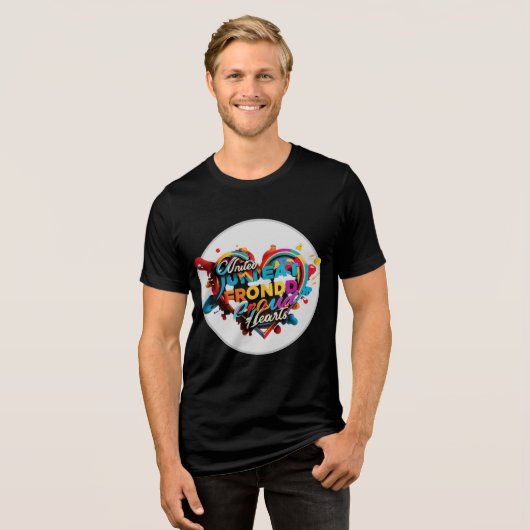 「色の統一」 トライブレンドTシャツ (正面全面)
