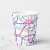 色の線 紙コップ (裏面)