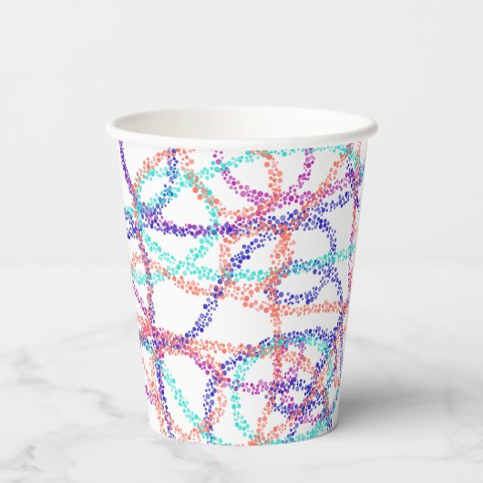 色の線 紙コップ (裏面)