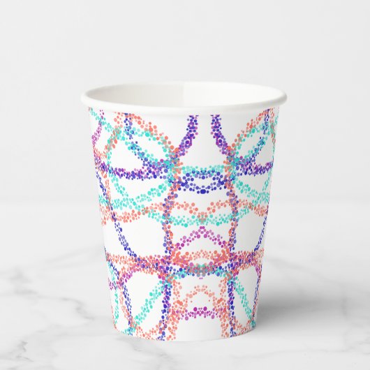 色の線 紙コップ (左)