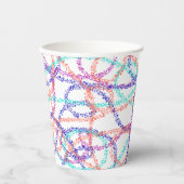 色の線 紙コップ (正面)