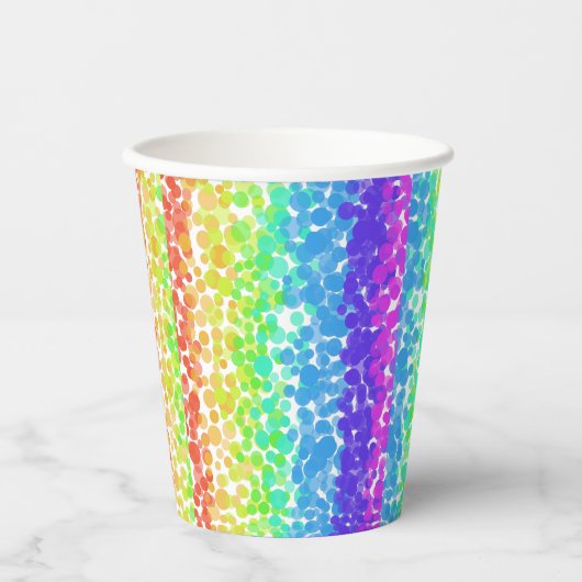 色の線 紙コップ (正面)