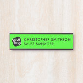 色の編集とロゴの追加プレート変更Office サインプレート (正面)