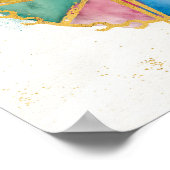 色の羅針盤を使って自分の引用文を行く ポスター (角)