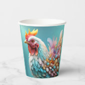 色の羽レインボーチキン» 紙コップ (正面)