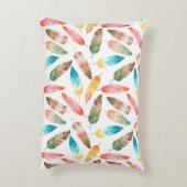 色の羽 アクセントクッション (裏面(縦))