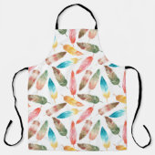 色の羽 エプロン (正面)
