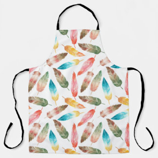 色の羽 エプロン