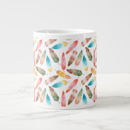 色の羽 ジャンボコーヒーマグカップ