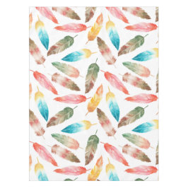 色の羽 テーブルクロス