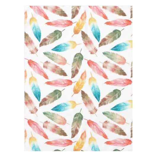 色の羽 テーブルクロス (正面)