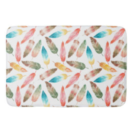 色の羽 バスマット