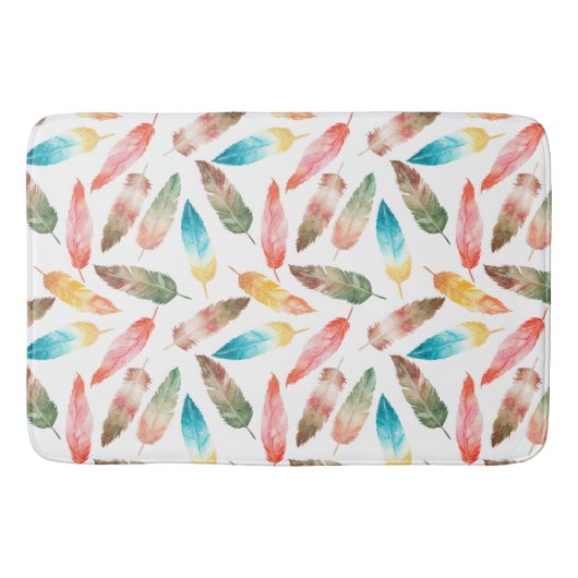 色の羽 バスマット (正面)