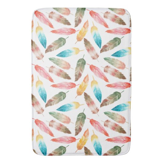 色の羽 バスマット (正面縦)