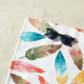 色の羽 ビーチタオル (インサイチュ)