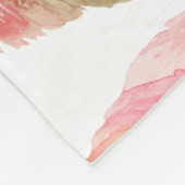 色の羽 フリースブランケット (角)