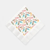 色の羽 縁ありランチョンナプキン (角)