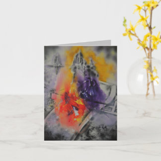 色の考え抽象芸術カード カード