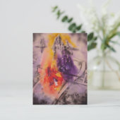 色の考え – 抽象芸術バイジーンフォルツミニプリント ポストカード (スタンド正面)