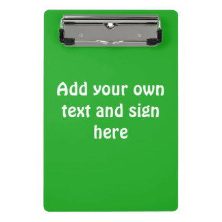 色の背景だけ-草色 + あなたのアイディア ミニクリップボード