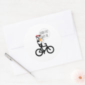 色の背景の変更 ラウンドシール (封筒)