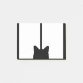 色の背景をカスタマイズ窓猫のかちりと言う音 ポストイット (正面)