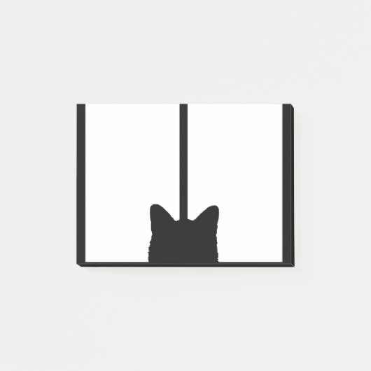 色の背景をカスタマイズ窓猫のかちりと言う音 ポストイット (正面)