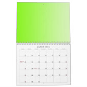 色の背景カレンダーの数々のみ – 色付き カレンダー (3月 2026)