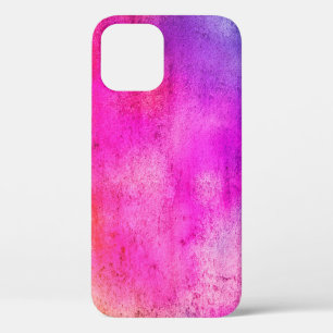 色の背景。赤グランジい青と黄絵を描 iPhone 12ケース