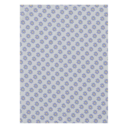 色の花の青 テーブルクロス (正面)
