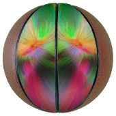 色の花火 – フラクタルアート バスケットボール (縦)