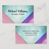 色の芸術的ブロック 名刺 (正面/裏面)