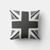 色の英国国旗の編集可能旗 クッション (正面)
