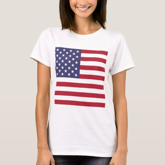 色の表示 – 統一された州 Tシャツ (正面)
