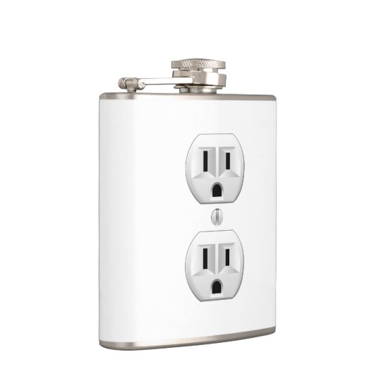 色の装飾をカスタマイズ電気プラグのかちりと言う音 フラスク (右)