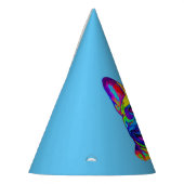 色の誕生日のフレンチ・ブルドッグ パーティーハット (左)